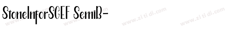 StoneInforSCEF SemiB字体转换